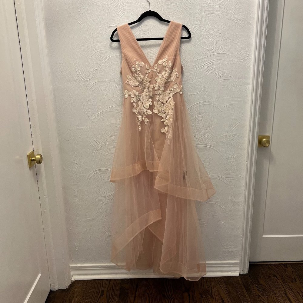 BCBG Light Pink Tulle Gown